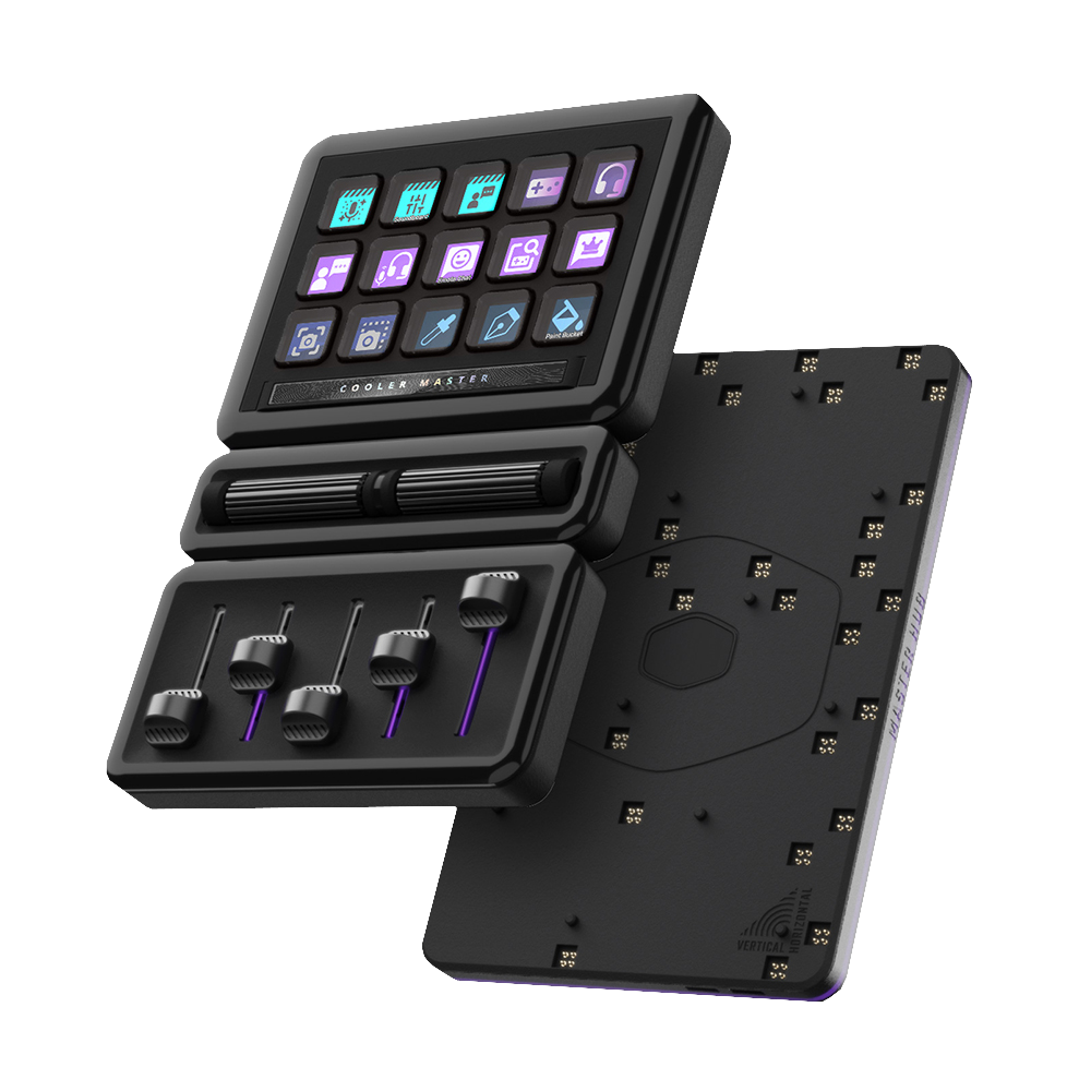 Cooler Master Master Hub Creator Kit IPS Display Roller Fader Yayın Kontrolcüsü