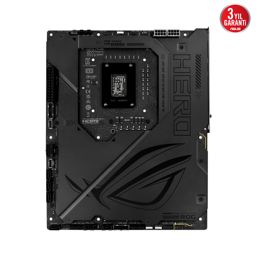 ASUS ROG MAXIMUS Z890 HERO BTF 9200MHz OC WiFi 7 DDR5 Soket 1851 M.2 HDMI Thunderbolt 4 ATX Anakart