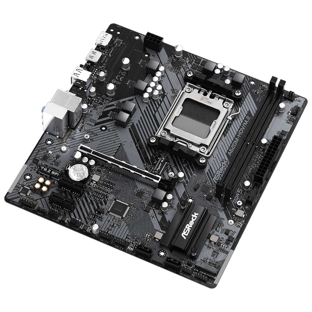 ASROCK A620M-HDV M.2 6400MHz(OC) DDR5 Soket AM5 M.2 HDMI DP mATX Anakart