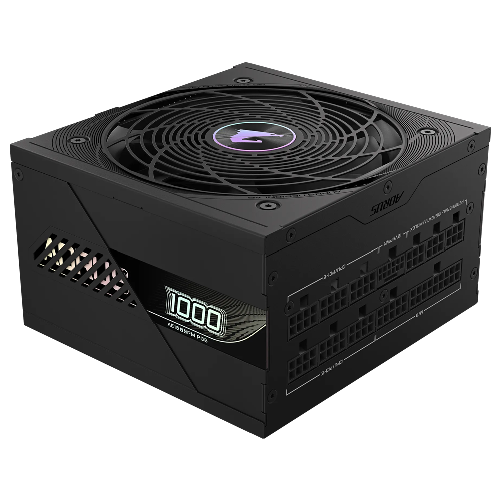 GIGABYTE AORUS ELITE 1000W 80+ Platinum Gen 5.0 ATX 3.1 Full Modüler 120mm Fanlı PSU