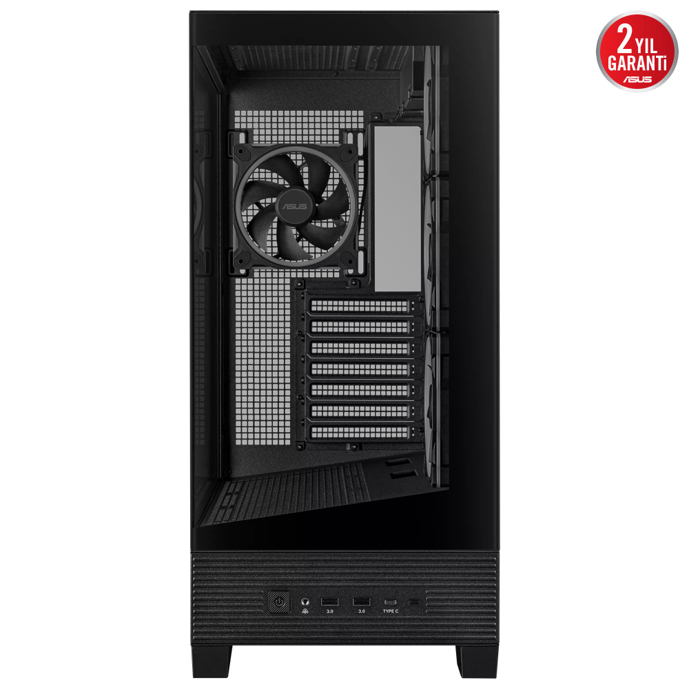 ASUS A31 PLUS Tempered Glass ARGB Siyah USB 3.2 ATX Mid Tower Kasa