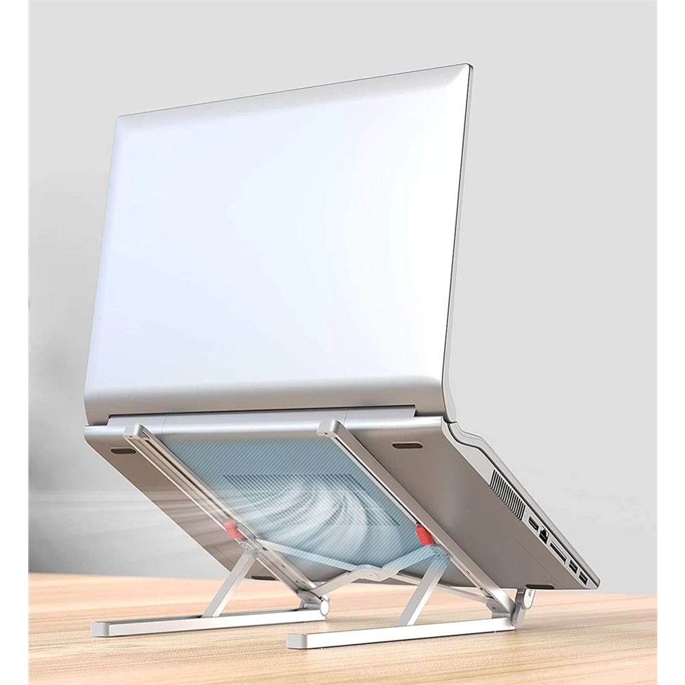 Bix Saiji X2 Taşıma Çantalı Alüminyum Beyaz Notebook Laptop Standı