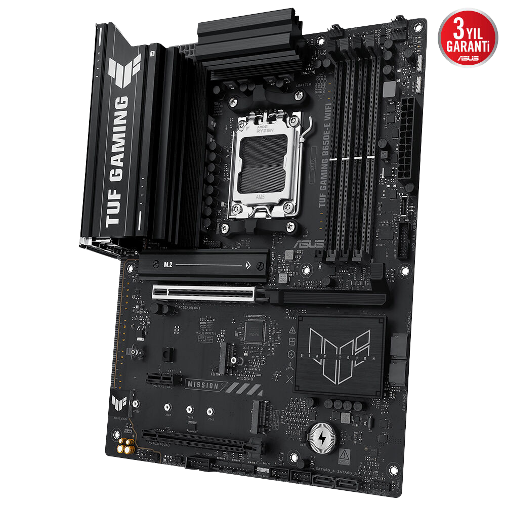 ASUS TUF GAMING B650E-E WIFI 8000MHz DDR5 Soket AM5 M.2 HDMI DP ATX Anakart