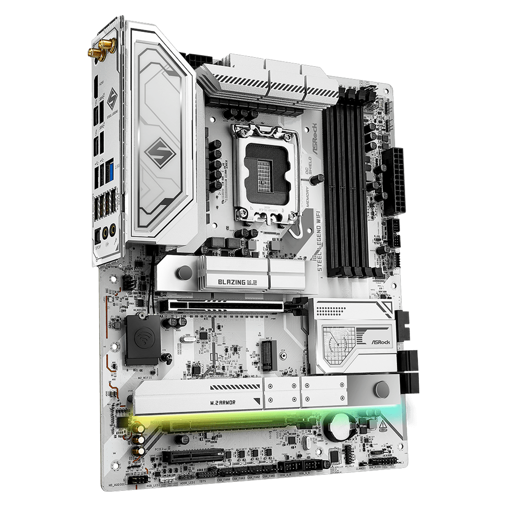 ASROCK Z890 STEEL LEGEND WIFI 9466MHz OC DDR5 Soket 1851 WIFI7 M.2 HDMI Thunderbolt 4 ATX Anakart