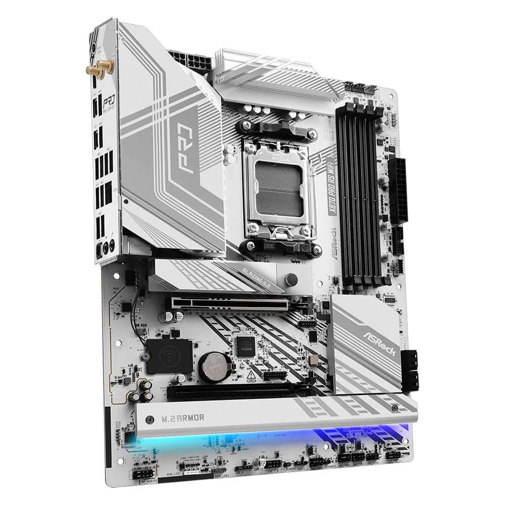 ASROCK X870 Pro RS WIFI 8000MHz DDR5 Soket AM5 M.2 USB 3.2 HDMI ATX Anakart