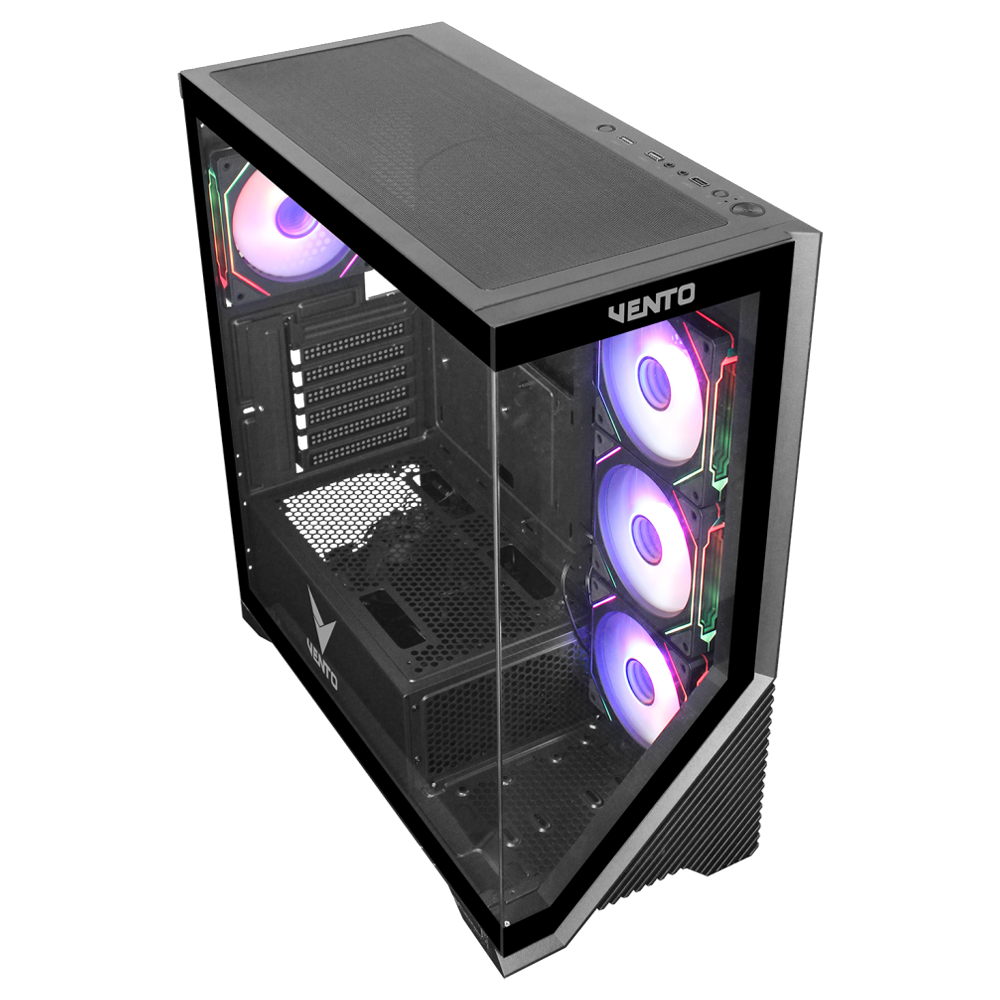 VENTO VG4202FLA 1000W Tempered Glass USB 3.0 RGB E-ATX Kasa