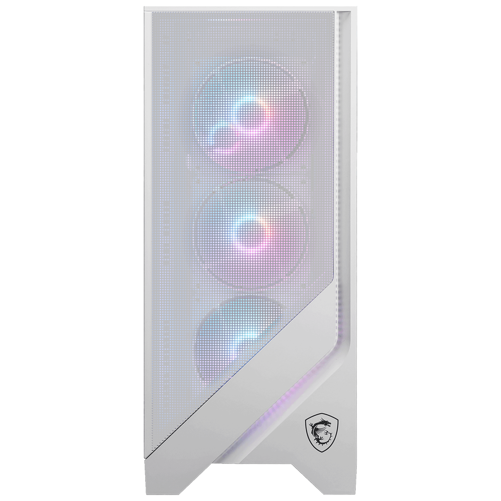MSI MAG FORGE 320R AIRFLOW WHITE Tempered Glass ARGB Fan USB 3.2 ATX Bilgisayar Kasası