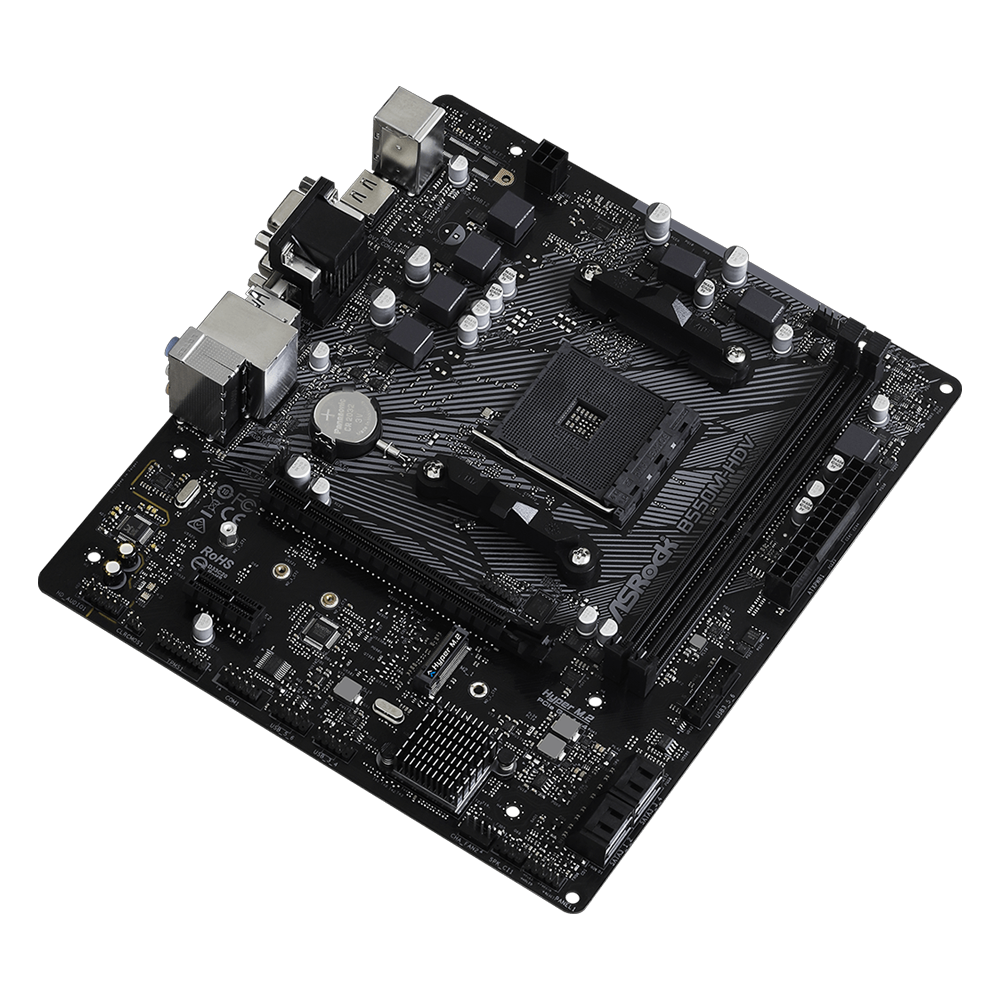 ASROCK B550M-HDV 4600MHz OC DDR4 Soket AM4 M.2 HDMI DVI mATX Anakart