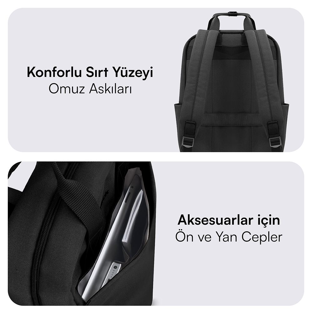 MACK MCE-1521 15.6 NOVA Eco Siyah Notebook Sırt Çantası 