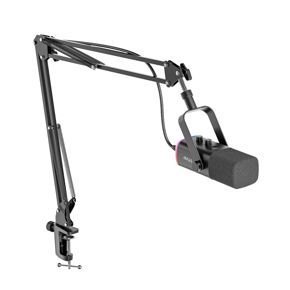 Fifine Ampligame AM8T XLR/USB RGB Dinamik Mikrofon Seti
