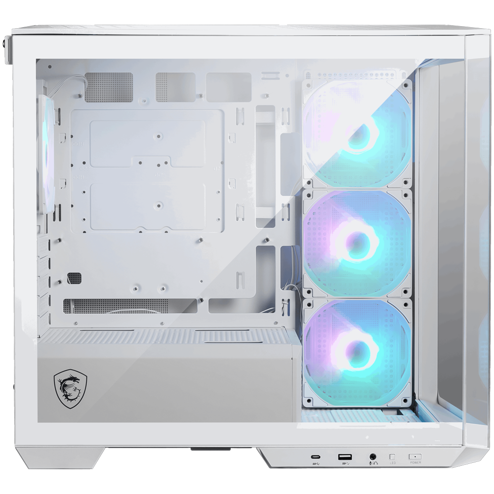 MSI MAG PANO M100R PZ WHITE USB 3.2 Tempered Glass Beyaz Micro ATX Tower Kasa