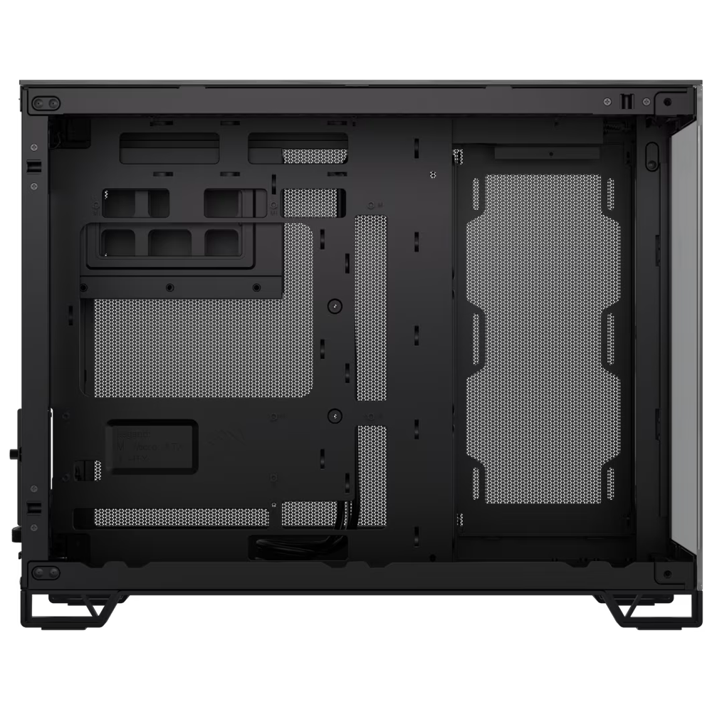 CORSAIR 2500X Tempered Glass Dual Chamber USB 3.1 Type-C Siyah/Obsidyen mATX Kasa