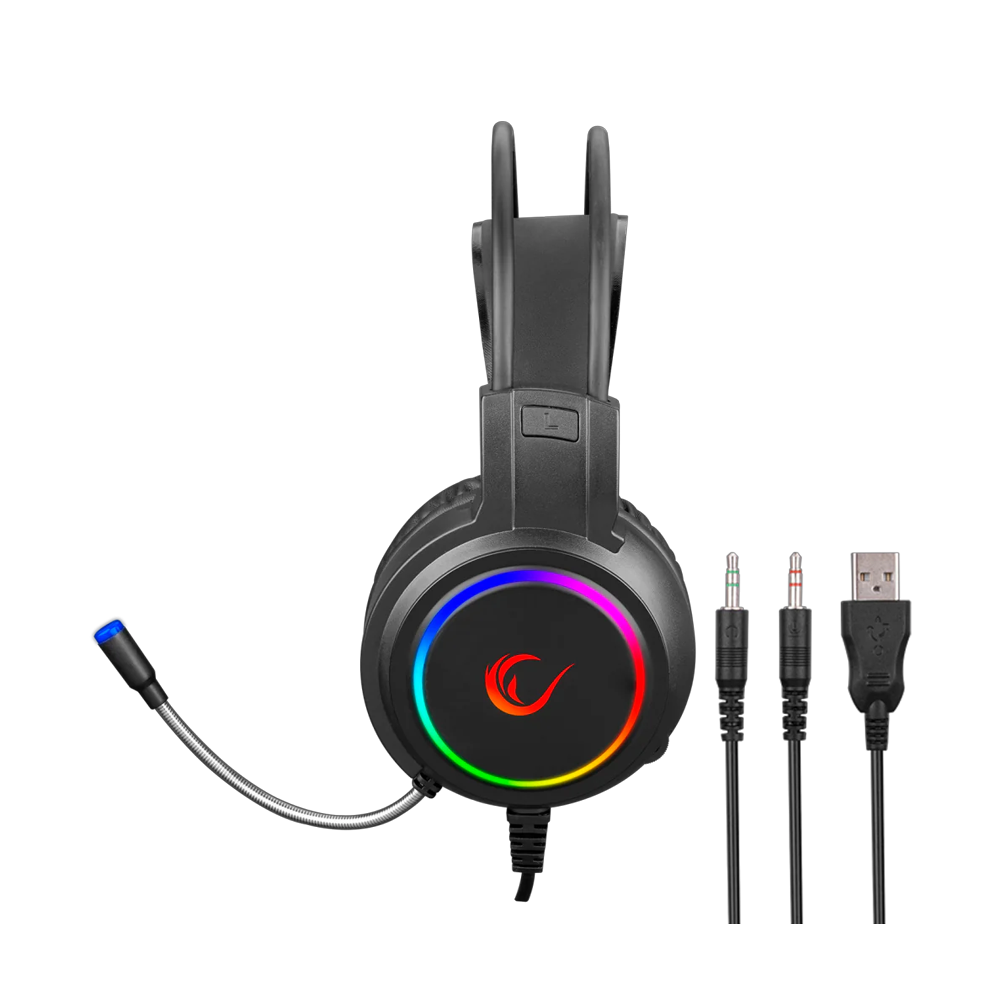 Rampage KM-404 ARGENTI USB Rainbow Gaming Combo Set Klavye+Mouse+MousePad+Kulaklık