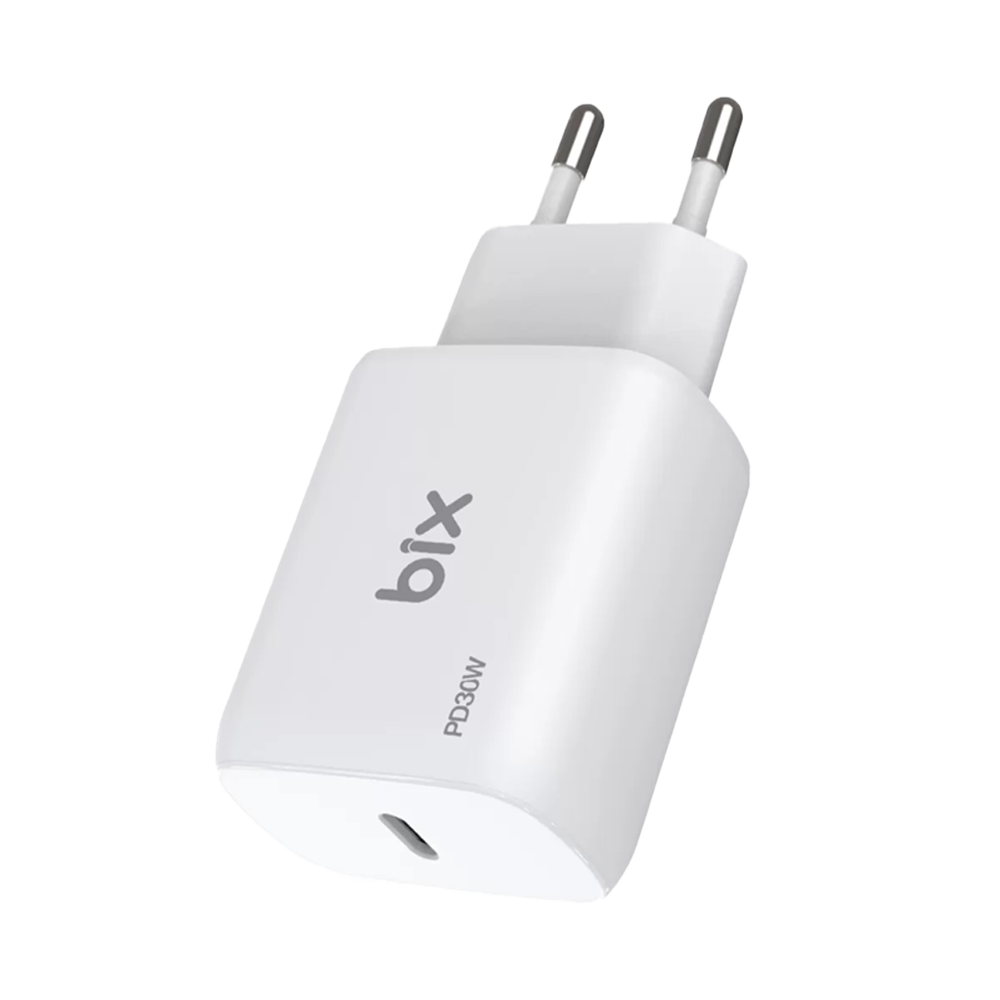 Bix BXPD30TA 30W Type-C PD 3.0 PPS Akım Korumalı Siyah Hızlı Şarj Adaptörü