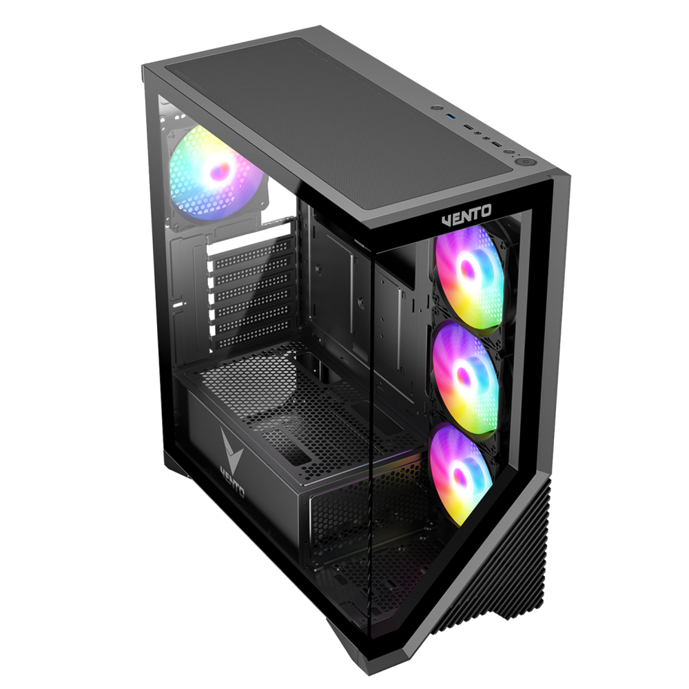 VENTO VG4202FL Tempered Glass USB 3.0 RGB E-ATX Kasa