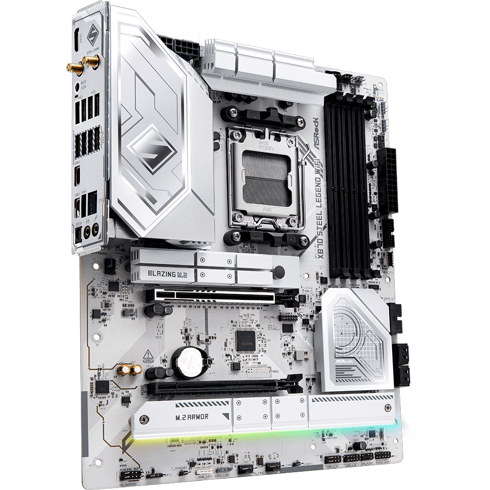 ASROCK X870 STEEL LEGEND WIFI 8000MHz DDR5 Soket AM5 M.2 USB 3.2 HDMI ATX Anakart