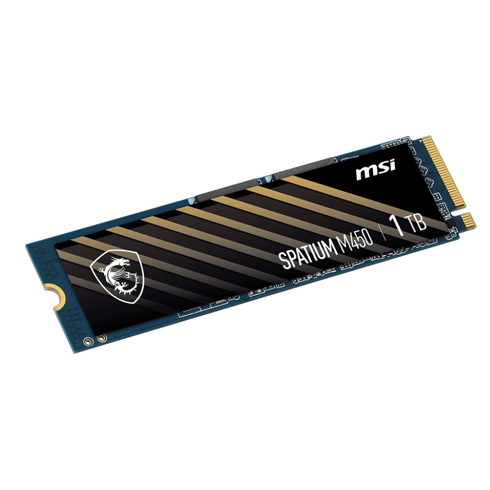 MSI 1TB SPATIUM M450 PCIE 4.0 NVME M.2 2280 SSD 3400MB Okuma / 2400MB Yazma