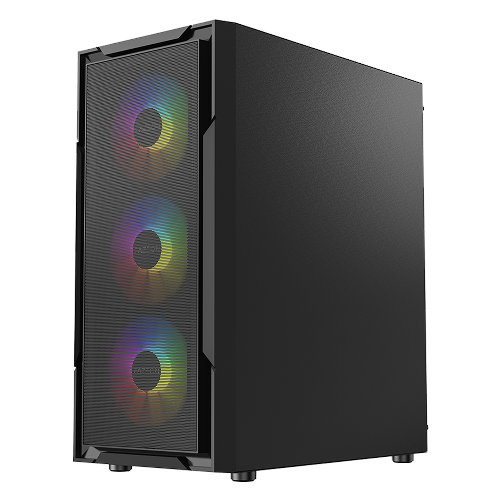 FAZEON F11 650W 80+ Bronze Tempered Glass Mesh 4x ARGB Fanlı USB 3.0 Siyah ATX Bilgisayar Kasası