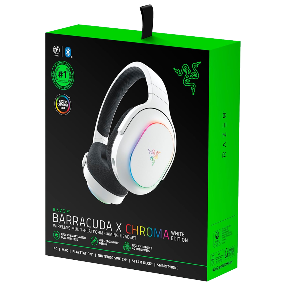 Razer Barracuda X Chroma Beyaz Kablosuz Gaming Kulaklık