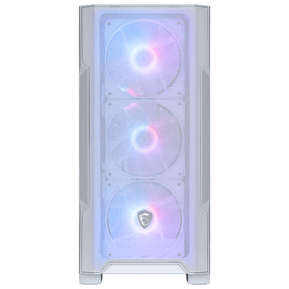 MSI MAG FORGE M100R WHITE Tempered Glass ARGB Fan USB 3.2 mATX Bilgisayar Kasası