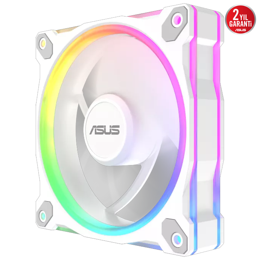 ASUS PRIME MR120 Reverse ARGB  120mm Beyaz Üçlü Kasa Fanı
