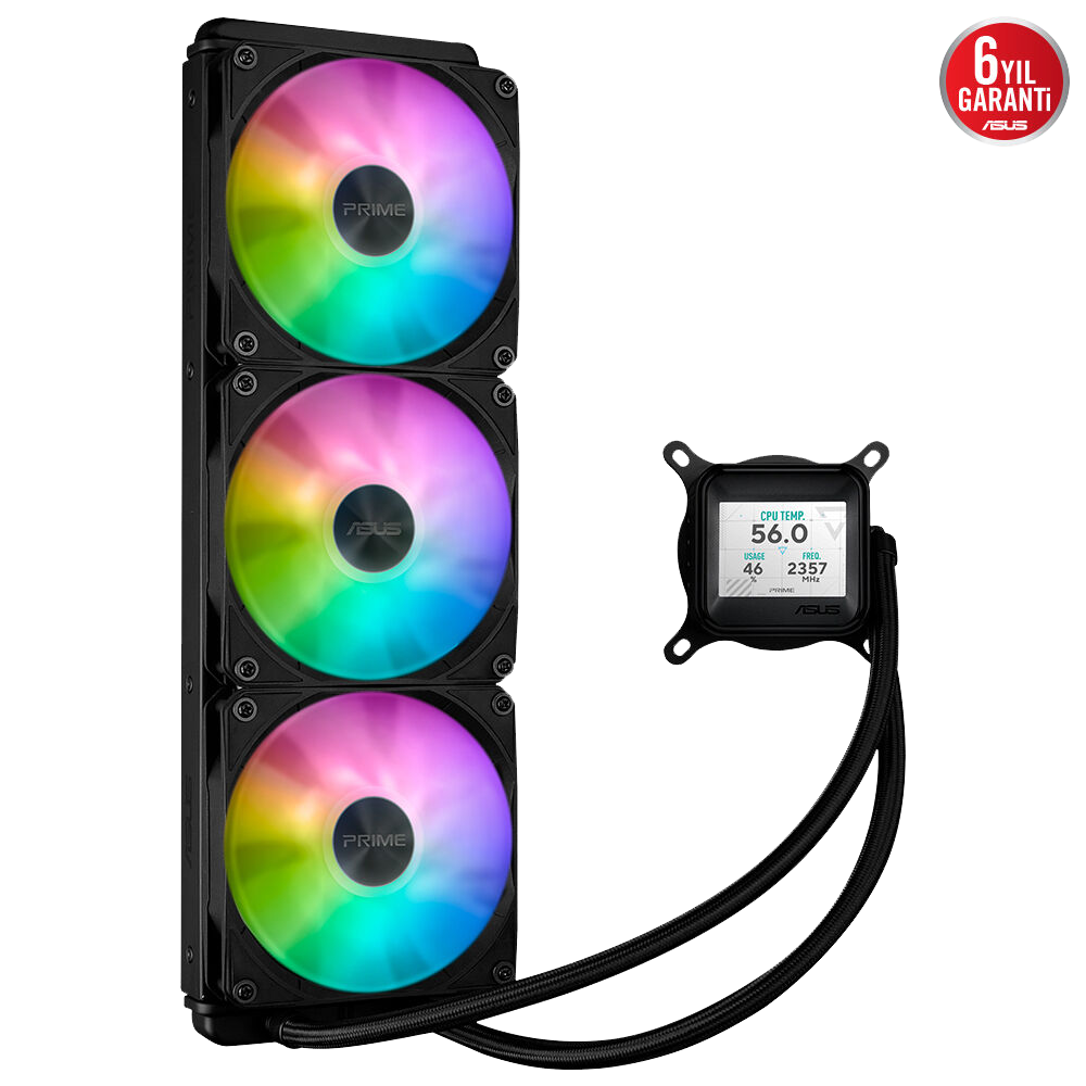 ASUS PRIME LC 360 ARGB LCD 360mm İşlemci Sıvı Soğutucu