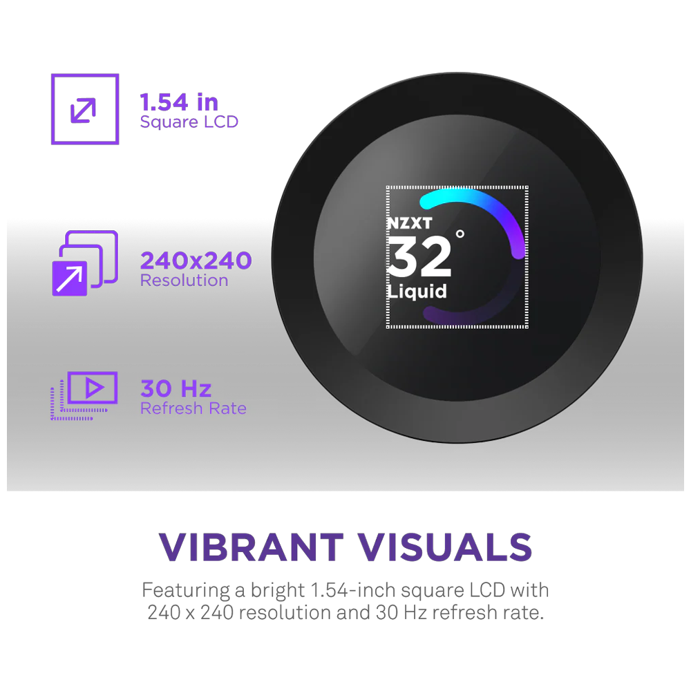 NZXT Kraken Plus 240 RGB 240mm Siyah İşlemci Sıvı Soğutucu