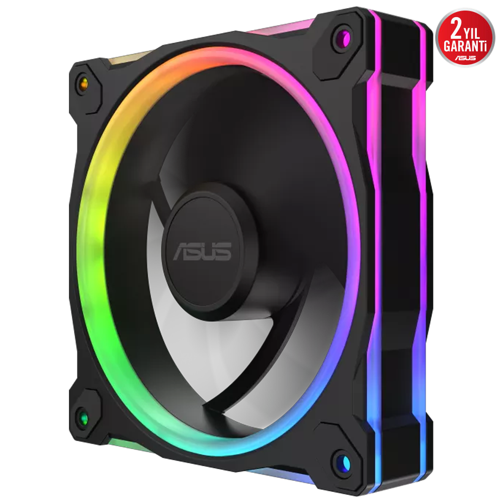 ASUS PRIME MR120 Reverse ARGB  120mm Siyah Üçlü Kasa Fanı