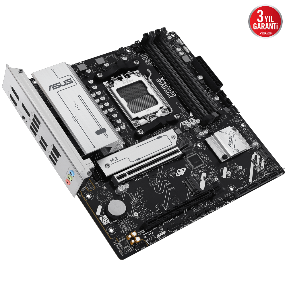 ASUS PRIME B850M-A-CSM 8000MHz DDR5 Soket AM5 M.2 HDMI DP mATX Anakart