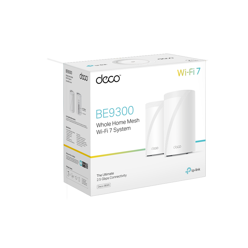 TP-LINK DECO BE65 BE9300 Mesh WiFi 7 Sistemi 2li