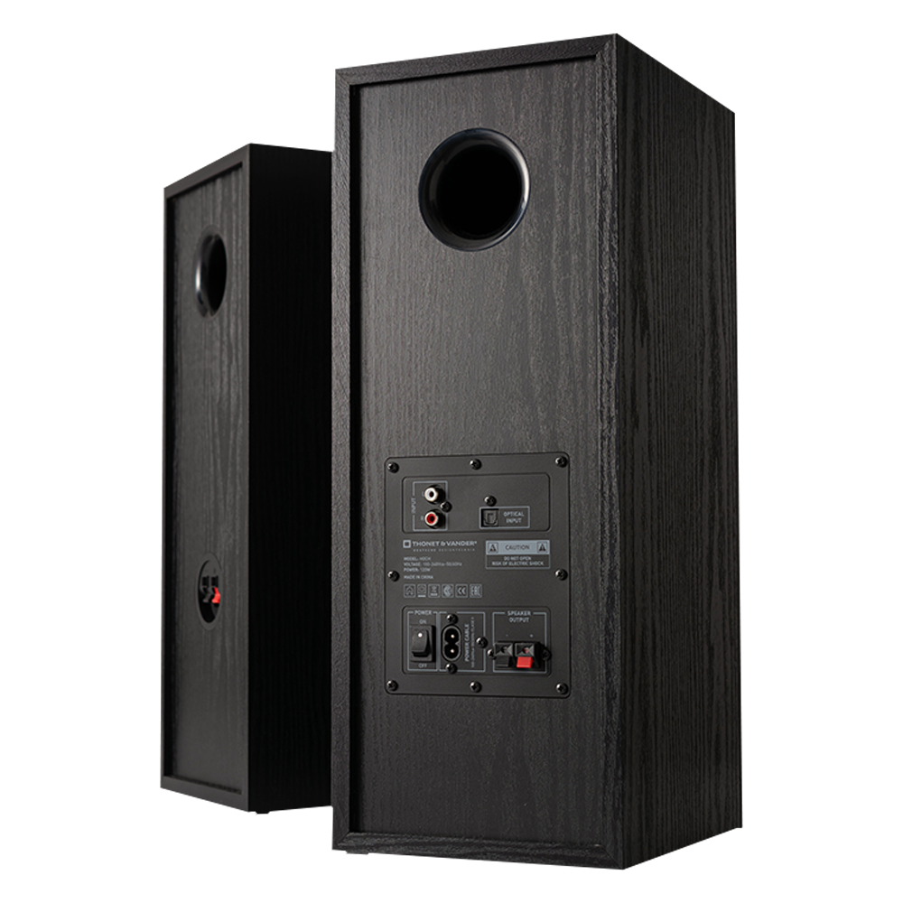 Thonet & Vander Hoch Bluetooth 5.3 Uzaktan Kumandalı RCA 120W Siyah 2.0 RMS Hoparlör