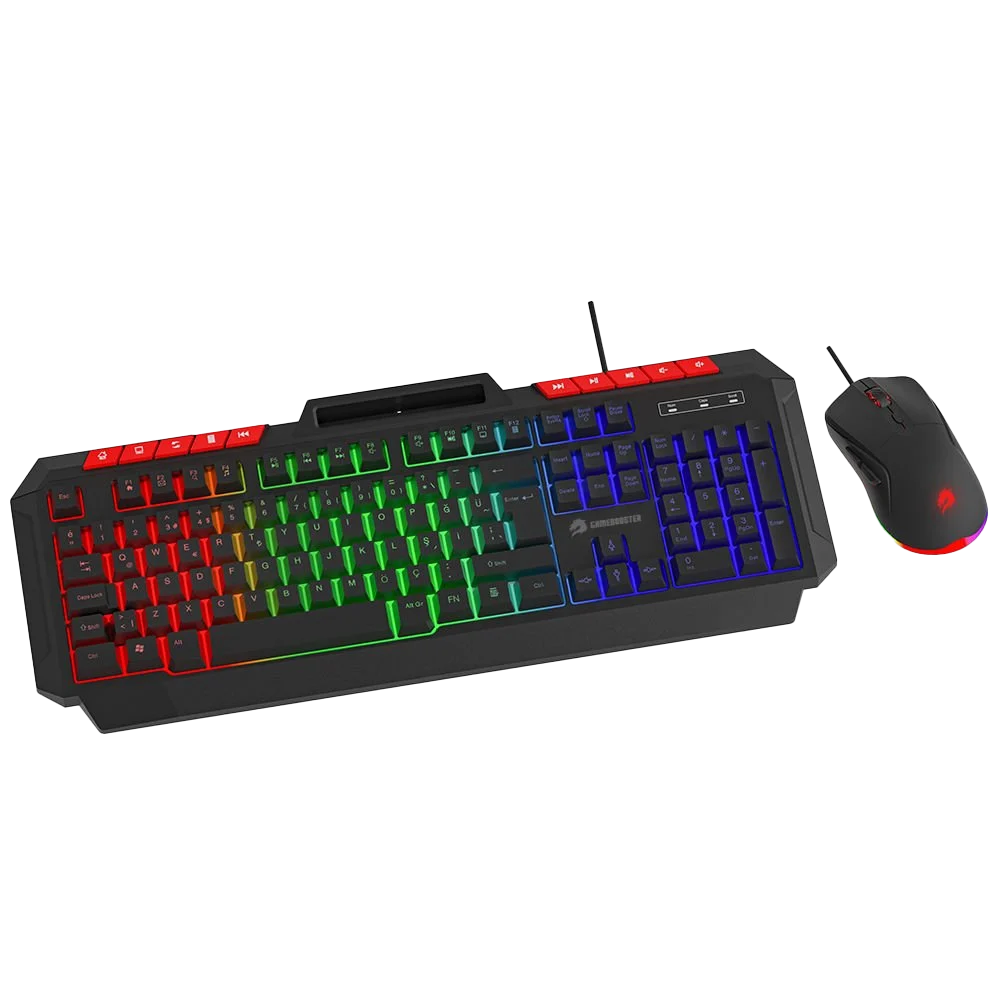 GameBooster KM-11B Knight Siyah Klavye Mouse Set