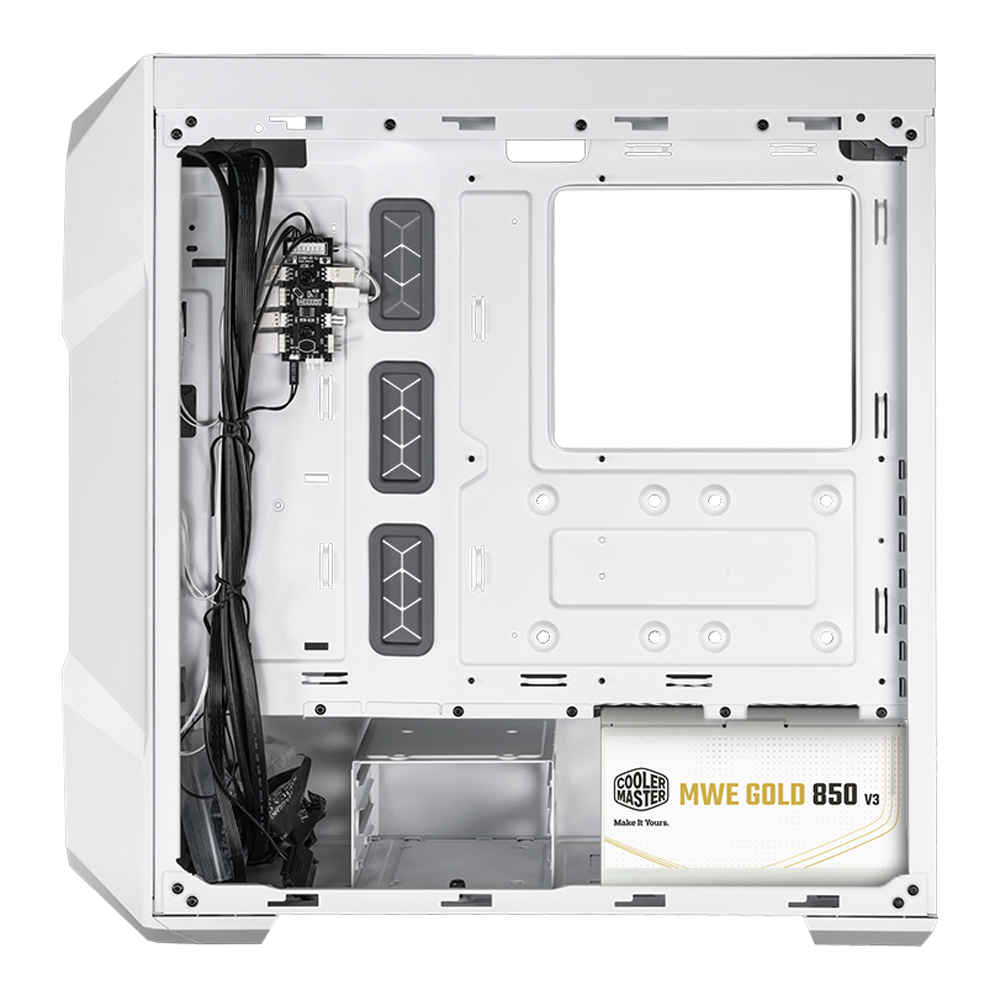 Cooler Master MasterBox TD500 850W 80+ Gold Mesh ARGB USB 3.2 Beyaz Mid Tower Kasa