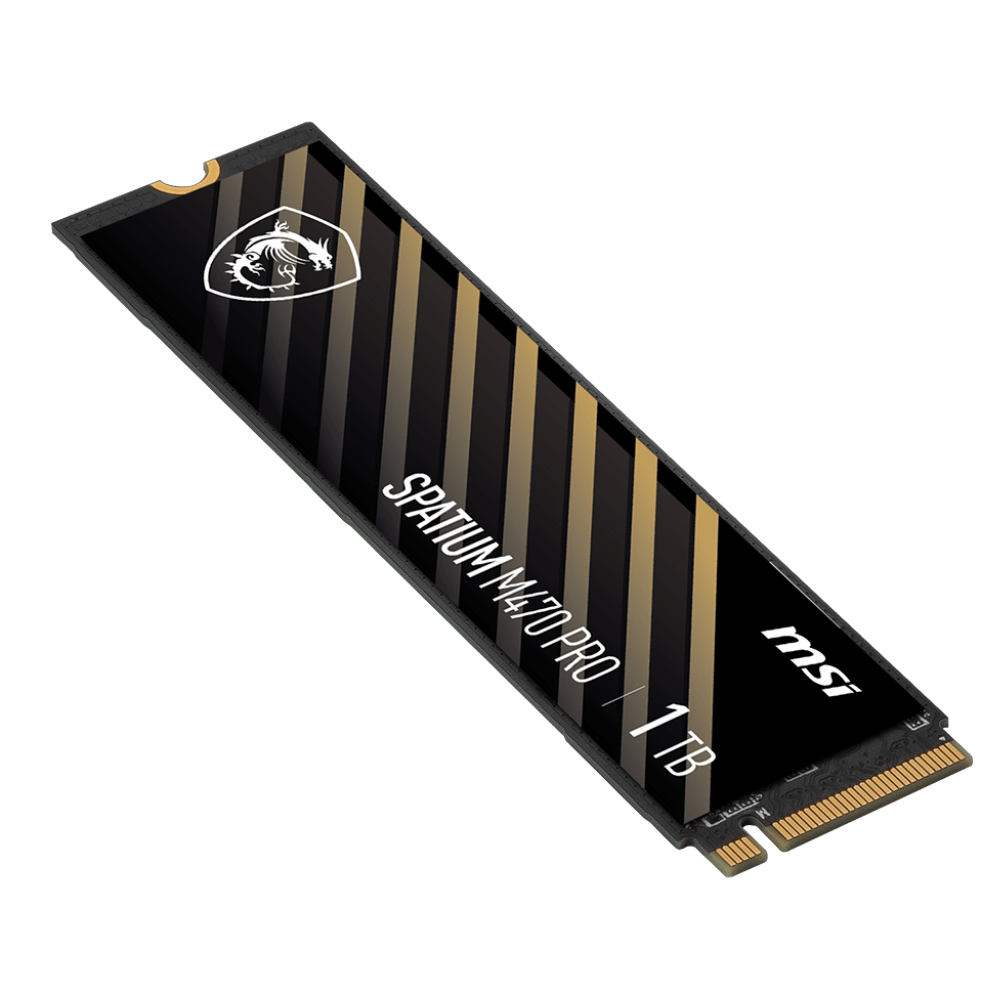 MSI 1TB SPATIUM M470 PRO Gen4x4 M.2 2280 SSD 6000MB Okuma / 4500MB Yazma