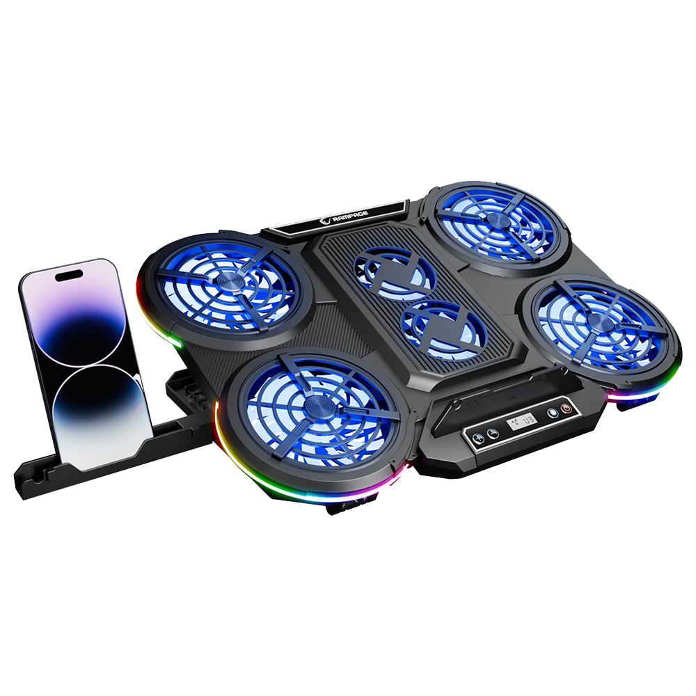 Rampage PROTE R6 RGB 17'" 6 Fanlı Notebook Soğutucu Stand