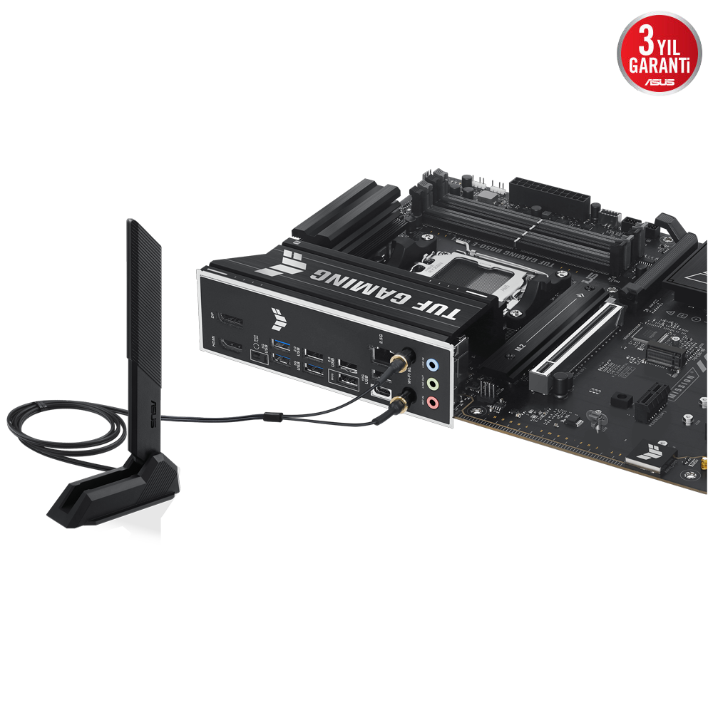 ASUS TUF GAMING B850-E WIFI 8000MHz DDR5 Soket AM5 M.2 HDMI DP ATX Anakart