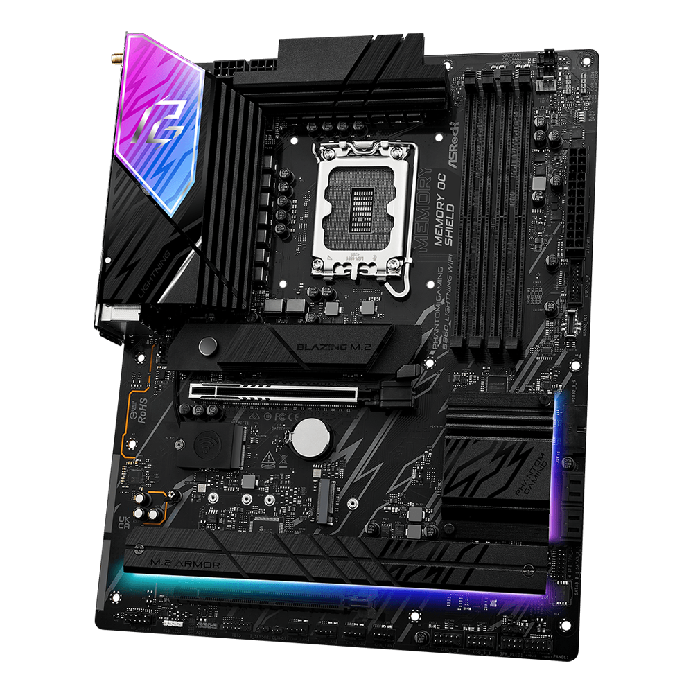 ASROCK B860 Lightning WIFI 8933MHz DDR5 Soket 1851 M.2 USB 3.2 HDMI ATX Anakart
