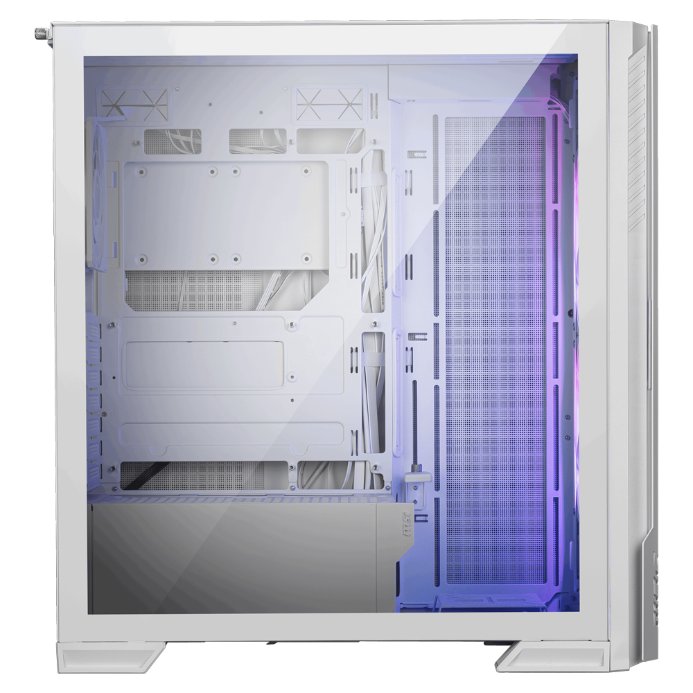 MSI MPG VELOX 300R AIRFLOW USB-C 2xUSB 3.2 Tempered Glass Beyaz ATX Mid Tower Kasa