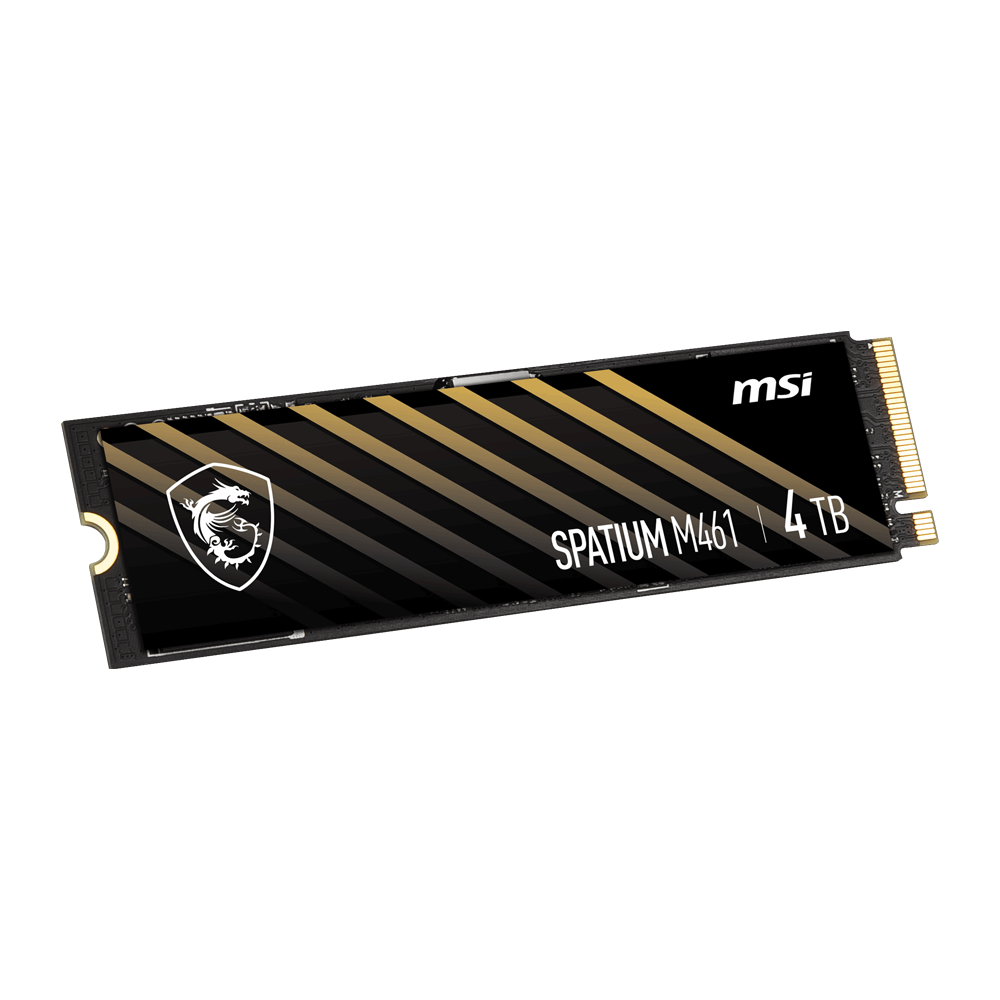 MSI 4TB SPATIUM M461 Gen4x4 M.2 2280 SSD 5000MB Okuma / 4200MB Yazma