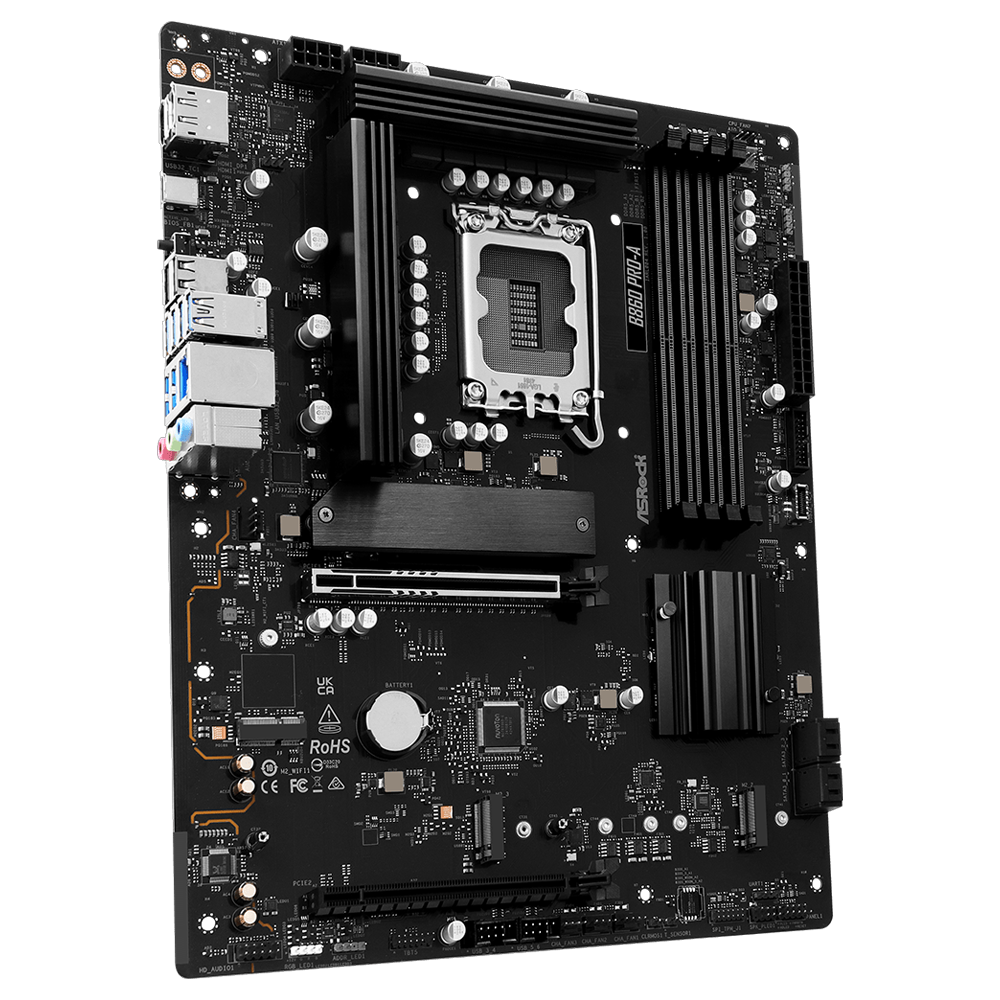 ASROCK B860 PRO-A 8666MHz DDR5 Soket 1851 M.2 USB 3.2 HDMI ATX Anakart