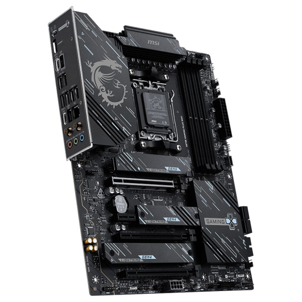 MSI MAG X870E GAMING PLUS WIFI 8200MHz DDR5 Soket AM5 M.2 HDMI Type-C ATX Anakart