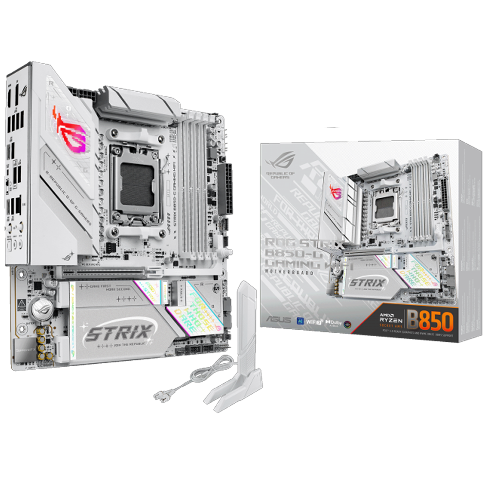 ASUS ROG STRIX B850-G GAMING WIFI 8000MHz OC DDR5 Soket AM5 M.2 HDMI DP mATX Anakart