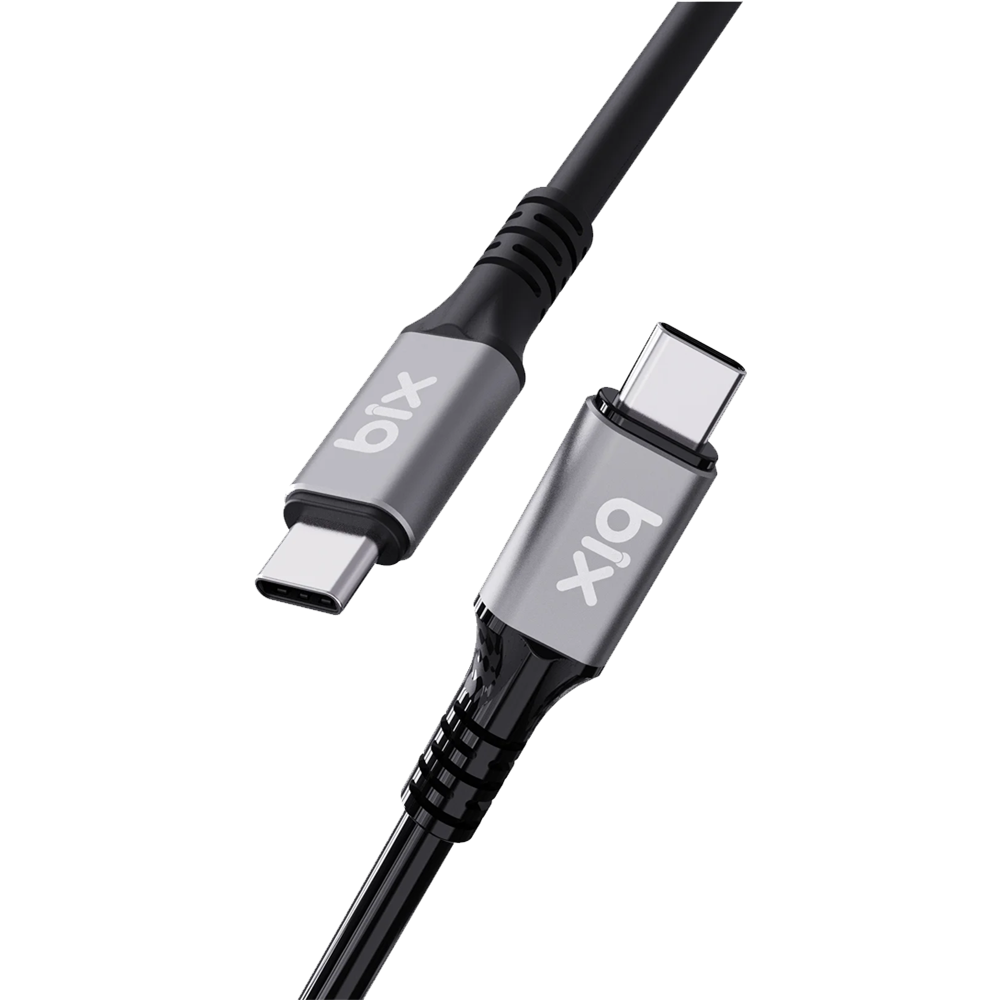 Bix BXCC242 USB4 Thunderbolt 3/4 Uyumlu USB-C IF 240W 40Gbps 8K 60Hz UHD Şarj, Data ve Görüntü Kablosu