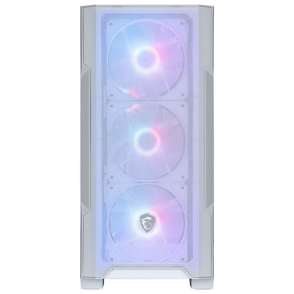 MSI MAG FORGE M100R WHITE Tempered Glass ARGB Fan USB 3.2 mATX Bilgisayar Kasası