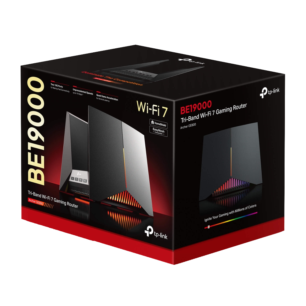 TP-LINK Archer GE800 BE19000 Üç Bant Wi-Fi 7 Gaming Router