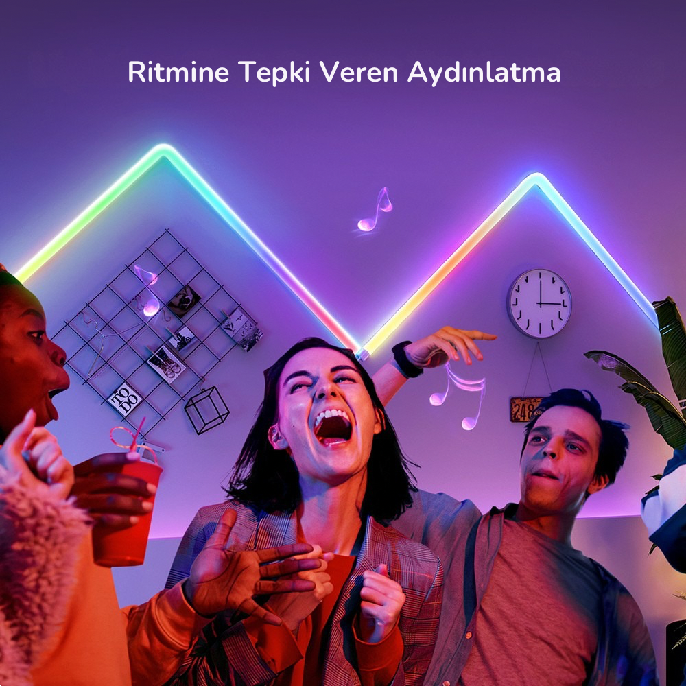 Govee Glide RGBIC 6 Parça LED Duvar Aydınlatması