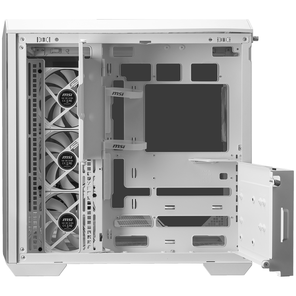 MSI MAG PANO 100R PZ WHITE USB 3.2 Tempered Glass Beyaz ATX Mid Tower Kasa