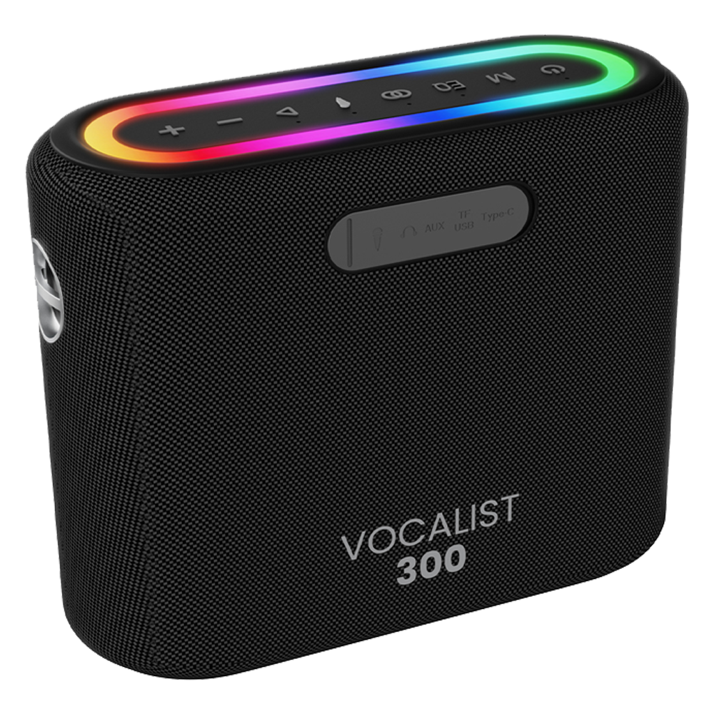 HiFuture Vocalist 300 150W Karaoke Sistemi Siyah Taşınabilir Hoparlör