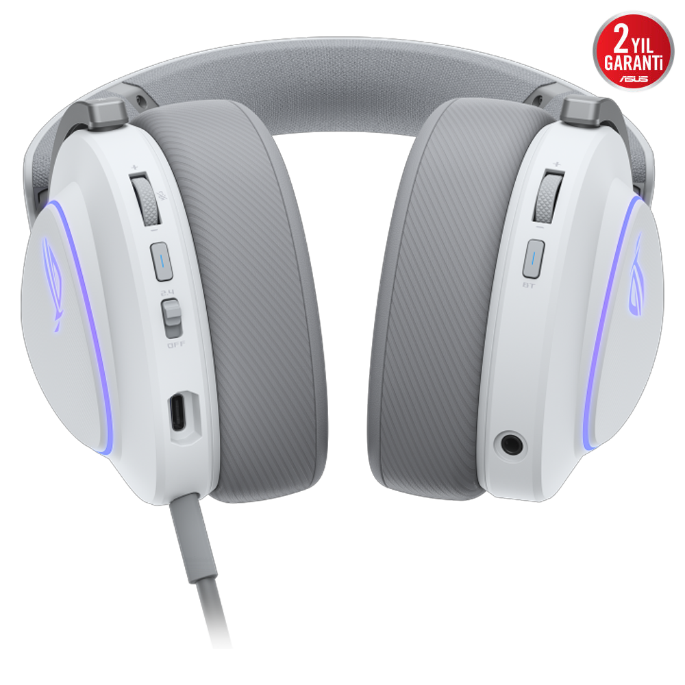ASUS ROG DELTA II Beyaz RGB Kablosuz Gaming Kulaklık