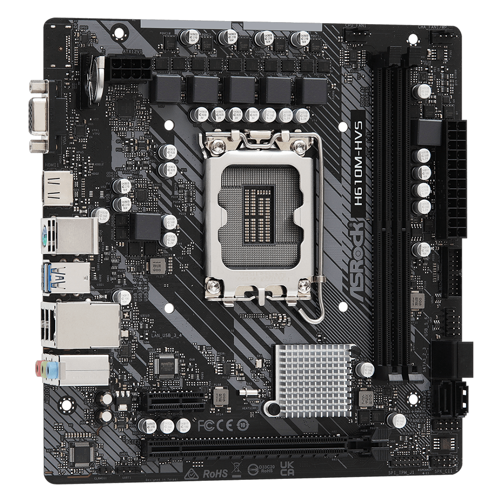 ASROCK H610M-HVS M.2 3200MHz DDR4 Soket 1700 M.2 USB 3.2 HDMI MATX Anakart